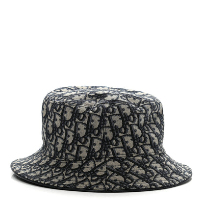 Christian Dior Oblique Jacquard Bucket Hat L Blue 4 of 9