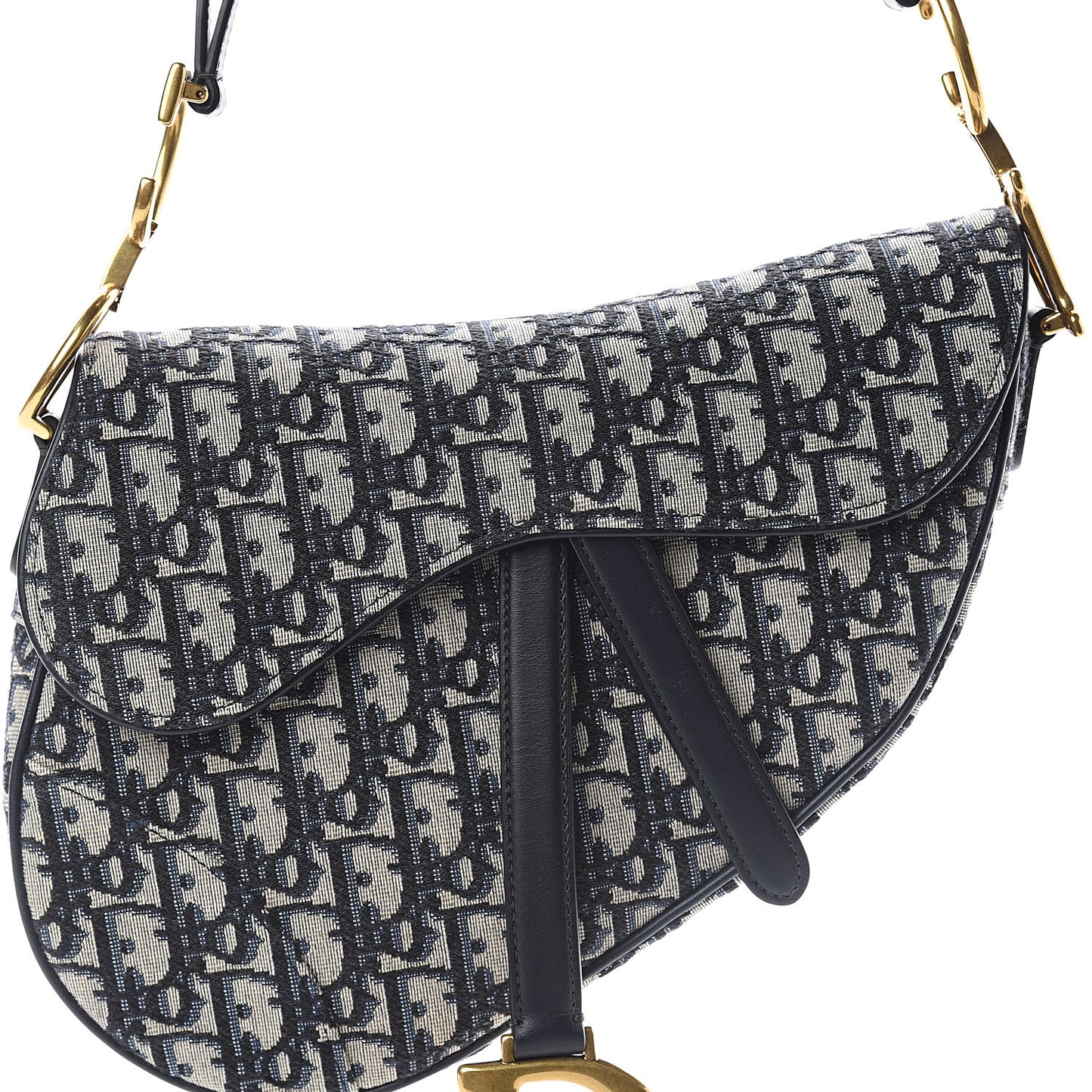 Oblique Saddle Bag Blue