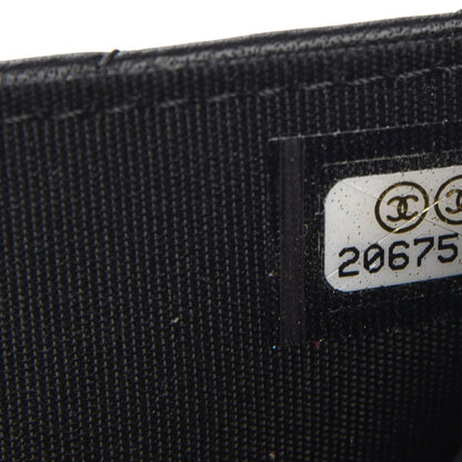 Chanel Lambskin Quilted Boy Wallet On Chain WOC Black 8 of 9