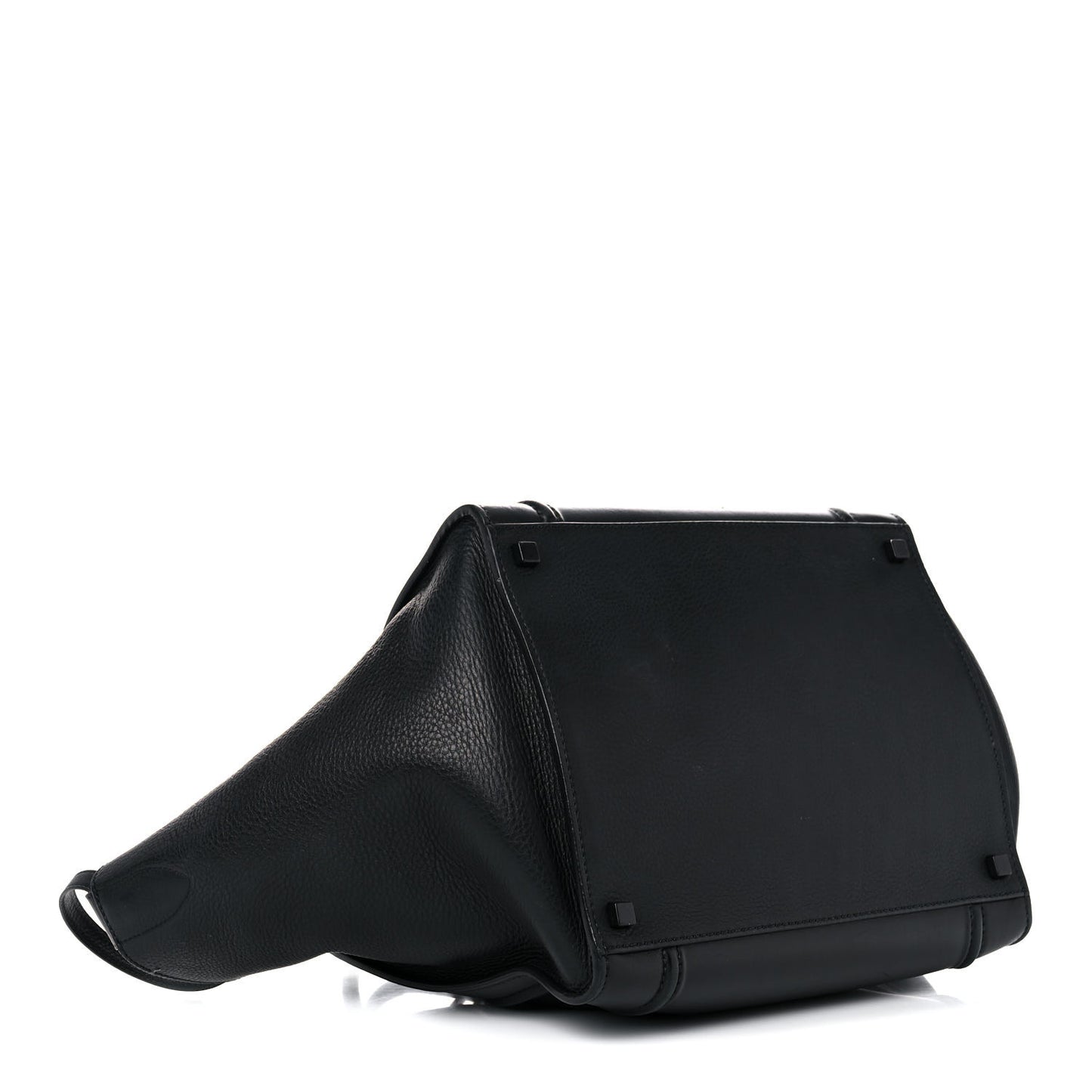 Supple Calfskin Medium Phantom Luggage Black