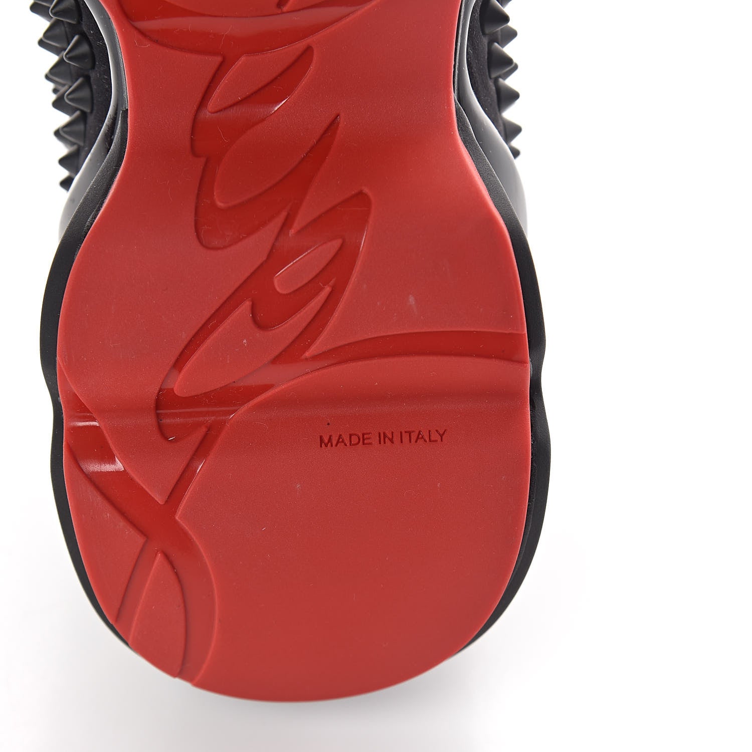 Christian Louboutin Neoprene Spike Sock Donna Flat Sneakers 35 Black 6 of 7