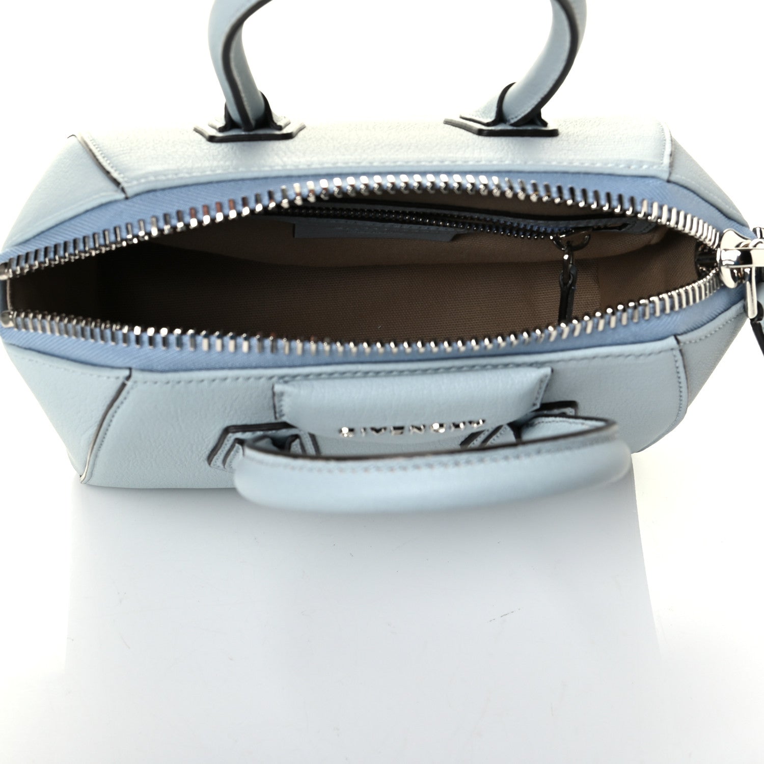Givenchy Sugar Goatskin Mini Antigona Ice Blue 4 of 6