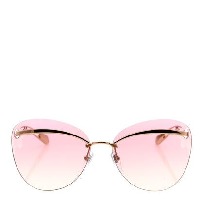 Bulgari Metal Serpenti Flyingscale Butterfly Sunglasses 6130 Gold Pink 2 of 7