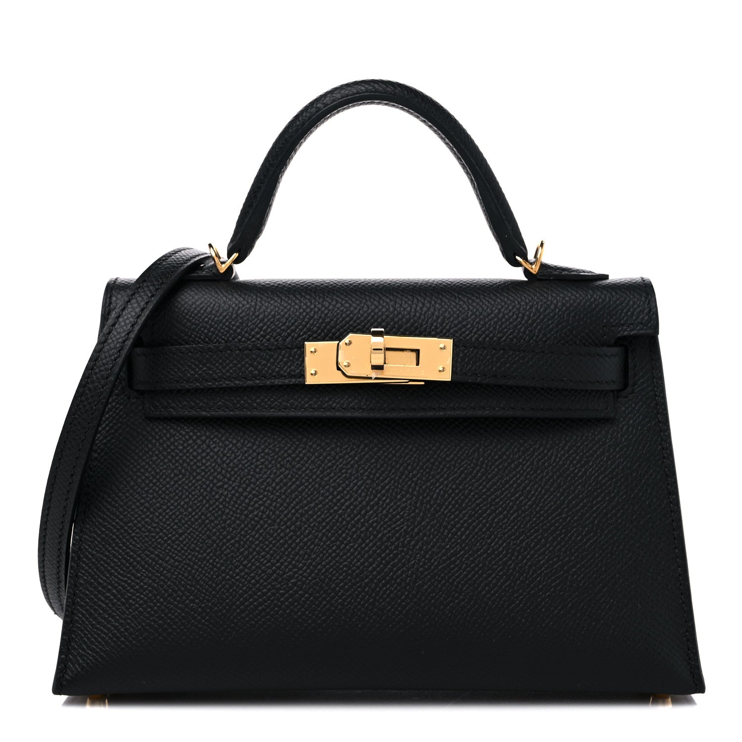 Hermes Epsom Mini Kelly Sellier 20 Black 1 of 10