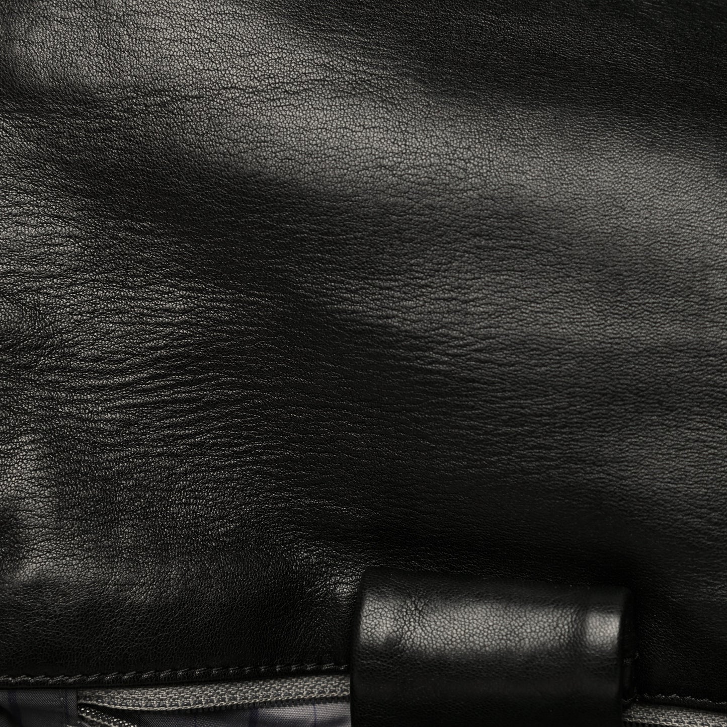 Lambskin Studded Accordion CC Flap Black
