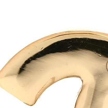 Chanel Metal Enamel CC Earrings Black Gold 5 of 6