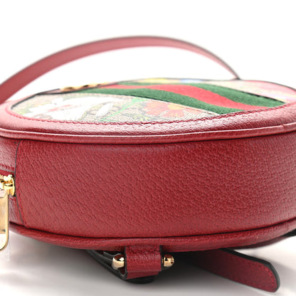 Gucci GG Supreme Monogram Web Flora Mini Ophidia Round Backpack Red 8 of 9