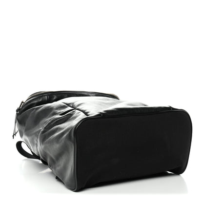 Saint Laurent Canvas Calfskin Sid Backpack Black 7 of 23