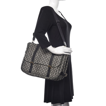Louis Vuitton Mini Lin Sac a Langer Diaper Bag Black 2 of 11