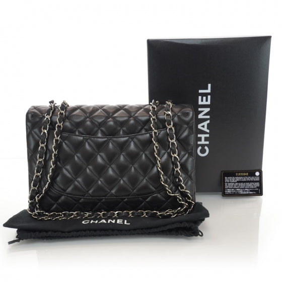 Chanel Lambskin Jumbo Single Flap Black 3 of 10