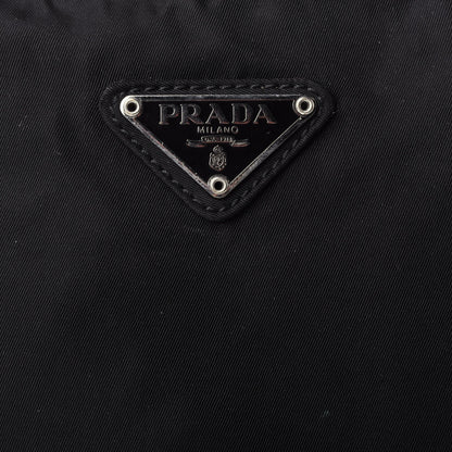 Prada Nylon Flat Messenger Bag Black 8 of 8