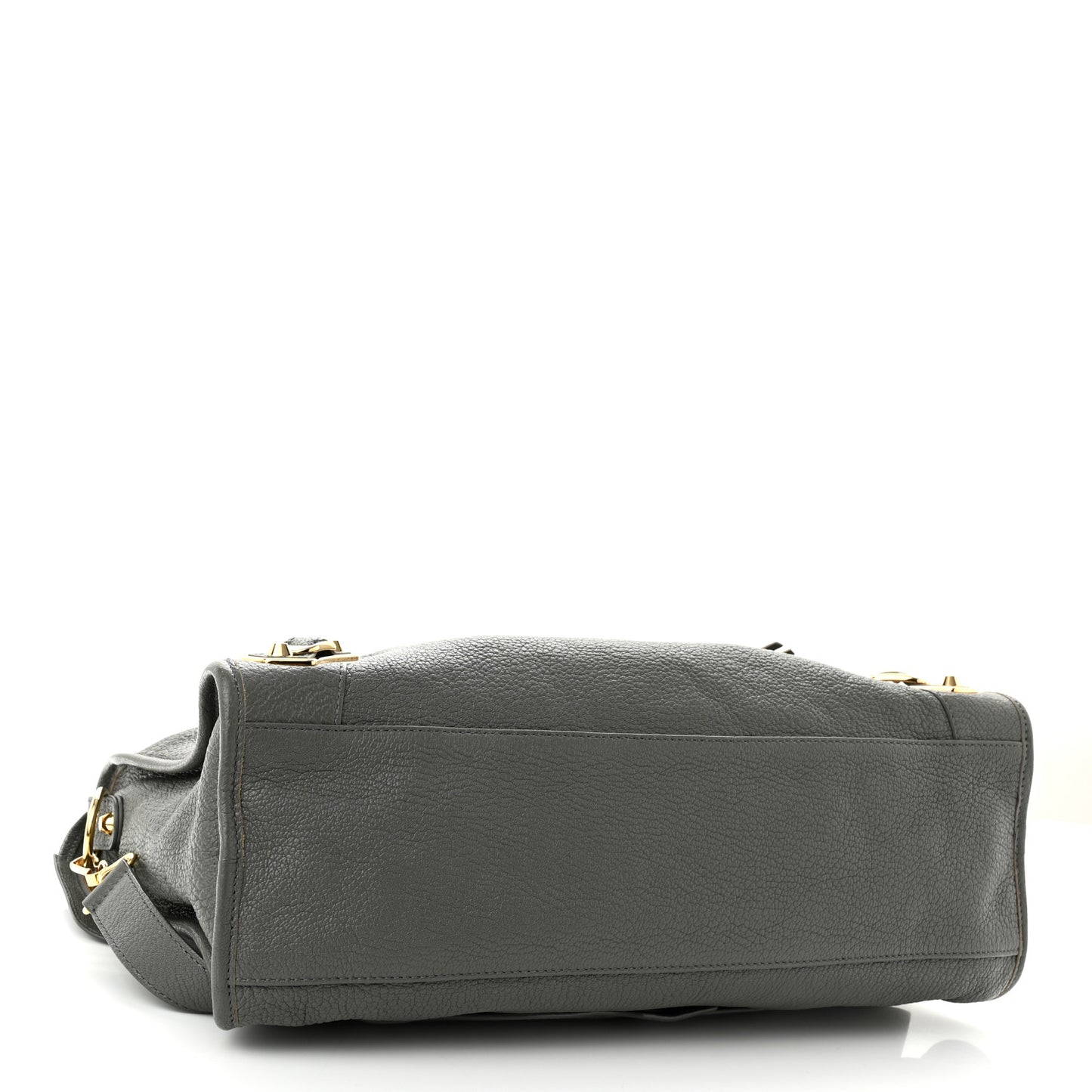 Chevre Gold Metallic Edge Hardware City Gris Acier