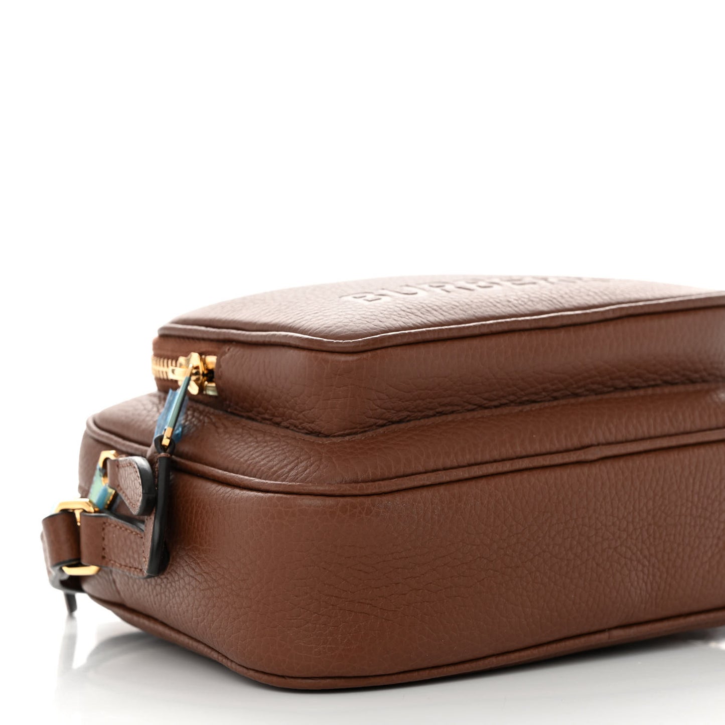 Grained Calfskin Small Camera Bag Tan