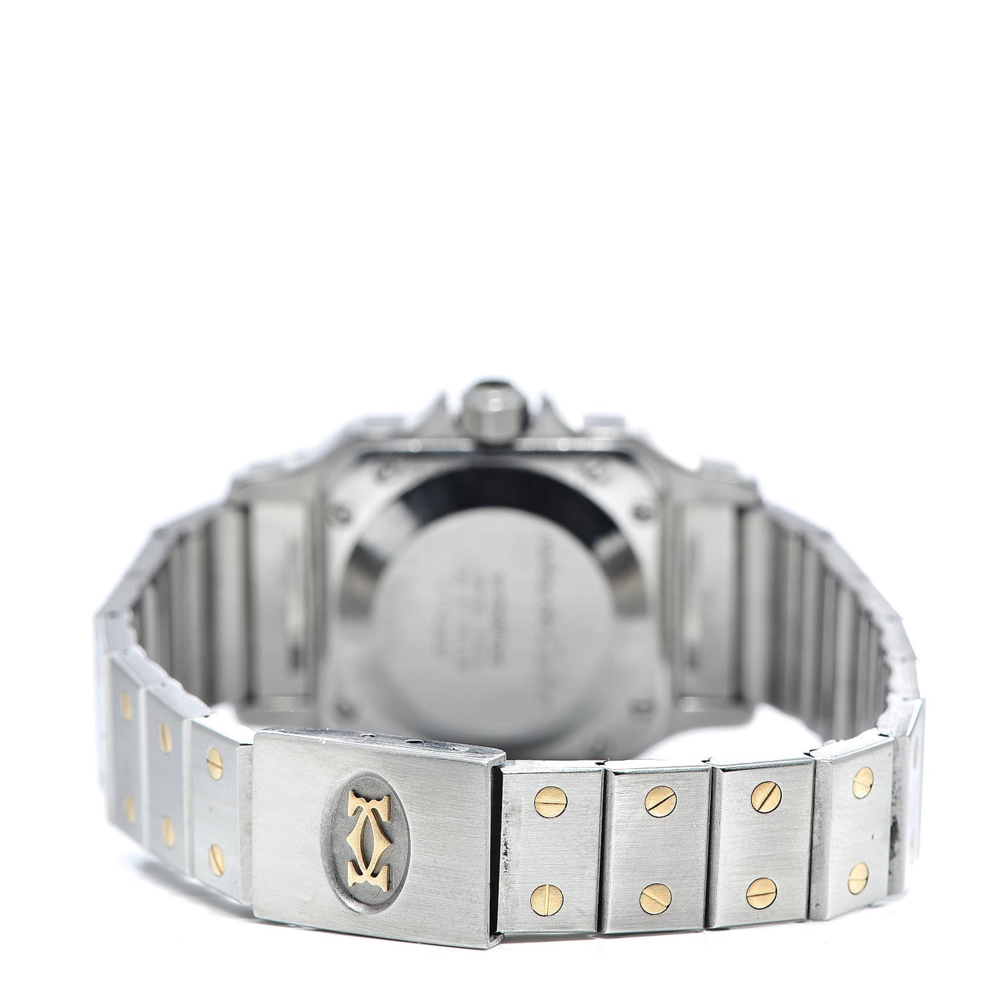 Stainless Steel 18K Yellow Gold 24mm Santos De Cartier Galbee Automatic Watch
