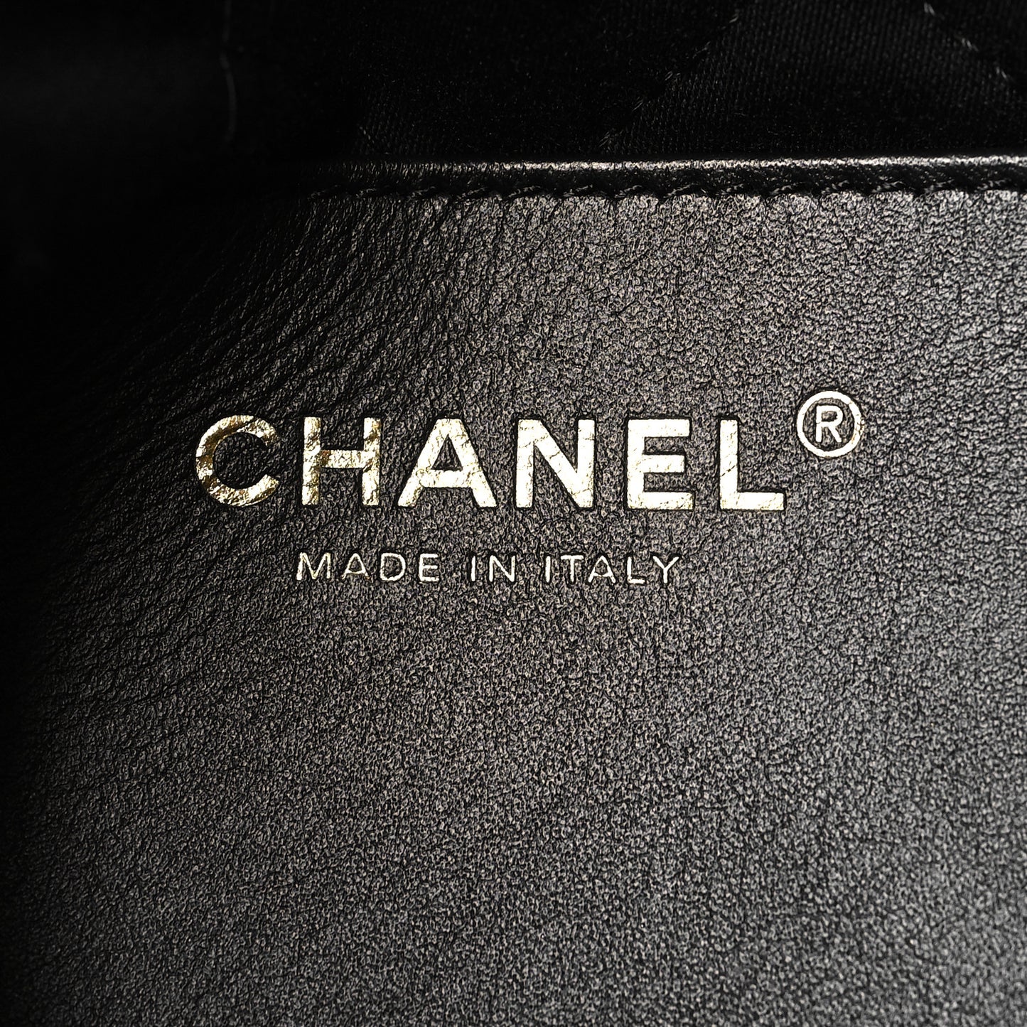 Shiny Calfskin Quilted Mini Chanel 22 Black