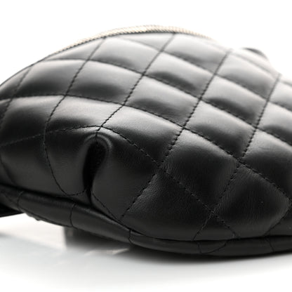 Chanel Calfskin Quilted Waist Belt Bag Black 10 of 14