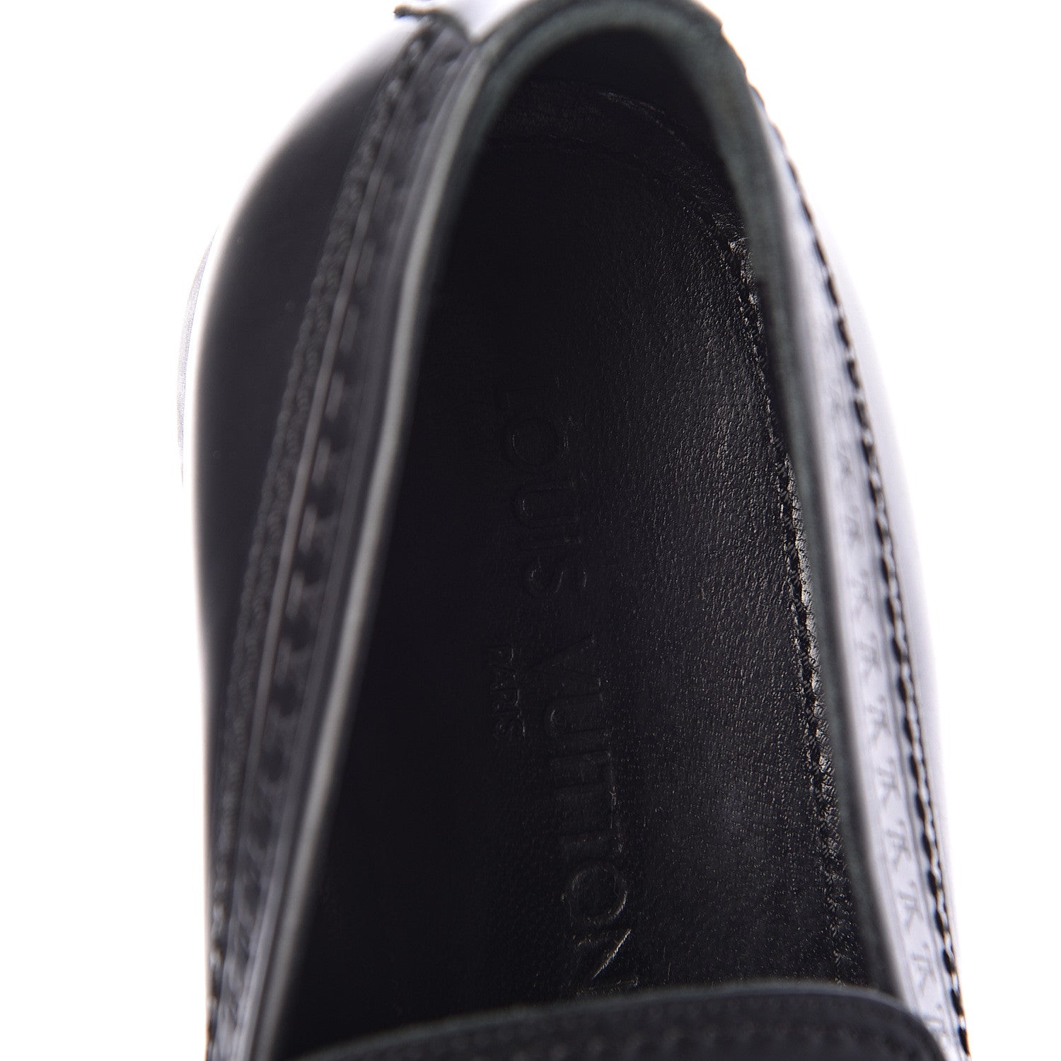 Louis Vuitton Calfskin Mens Loafers 7 Black 10 of 11