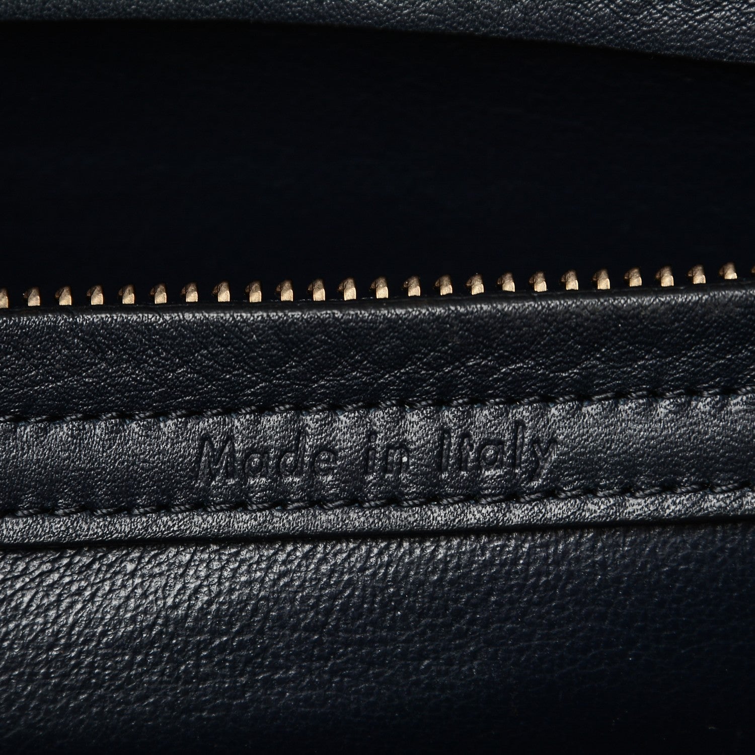 Celine Crocodile Embossed Nubuck Medium Phantom Luggage Navy 6 of 9