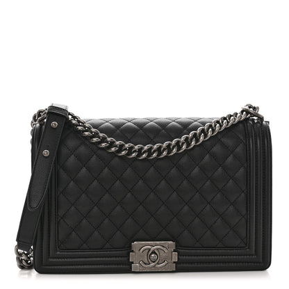 Chanel Caviar Quilted New Medium Boy Flap Black 1 of 9