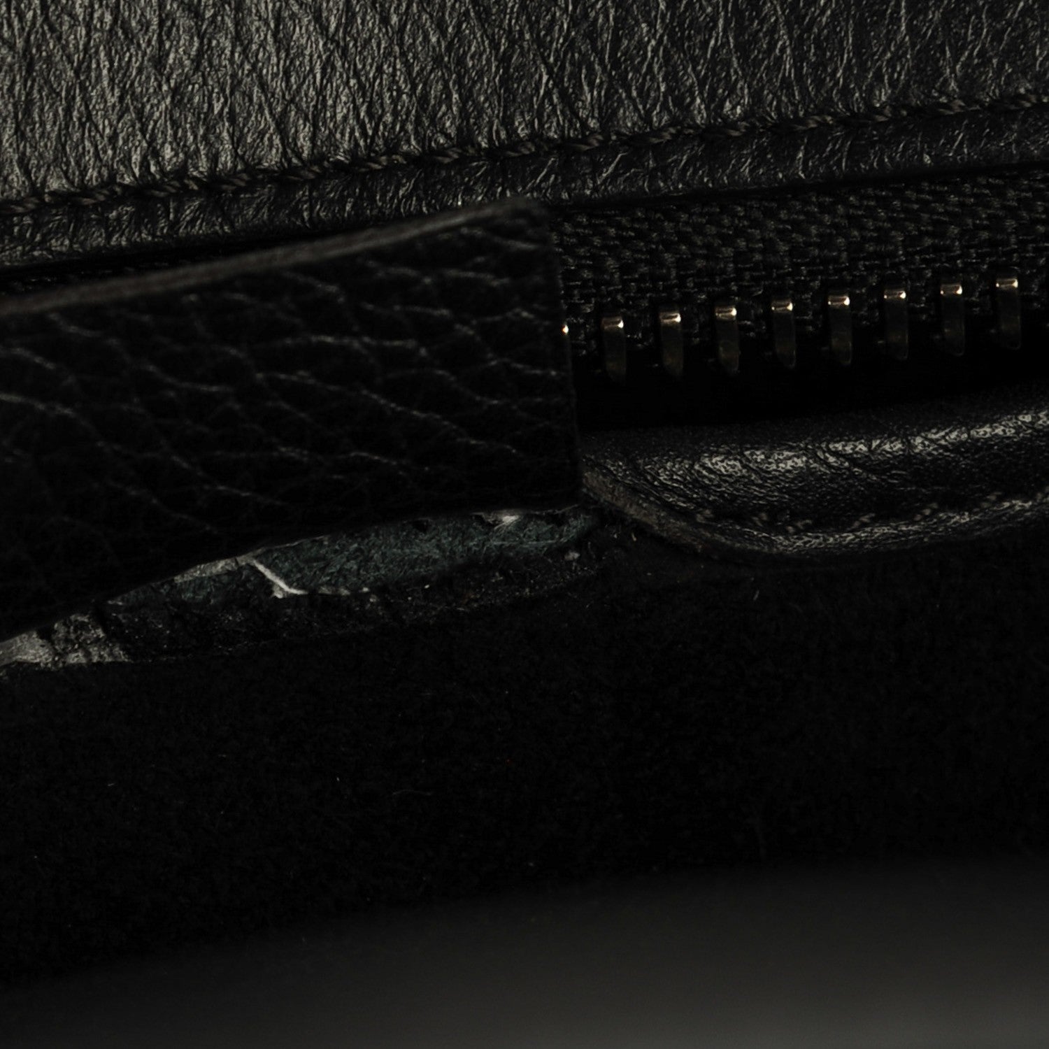 Celine Drummed Calfskin Nano Luggage Black 7 of 7