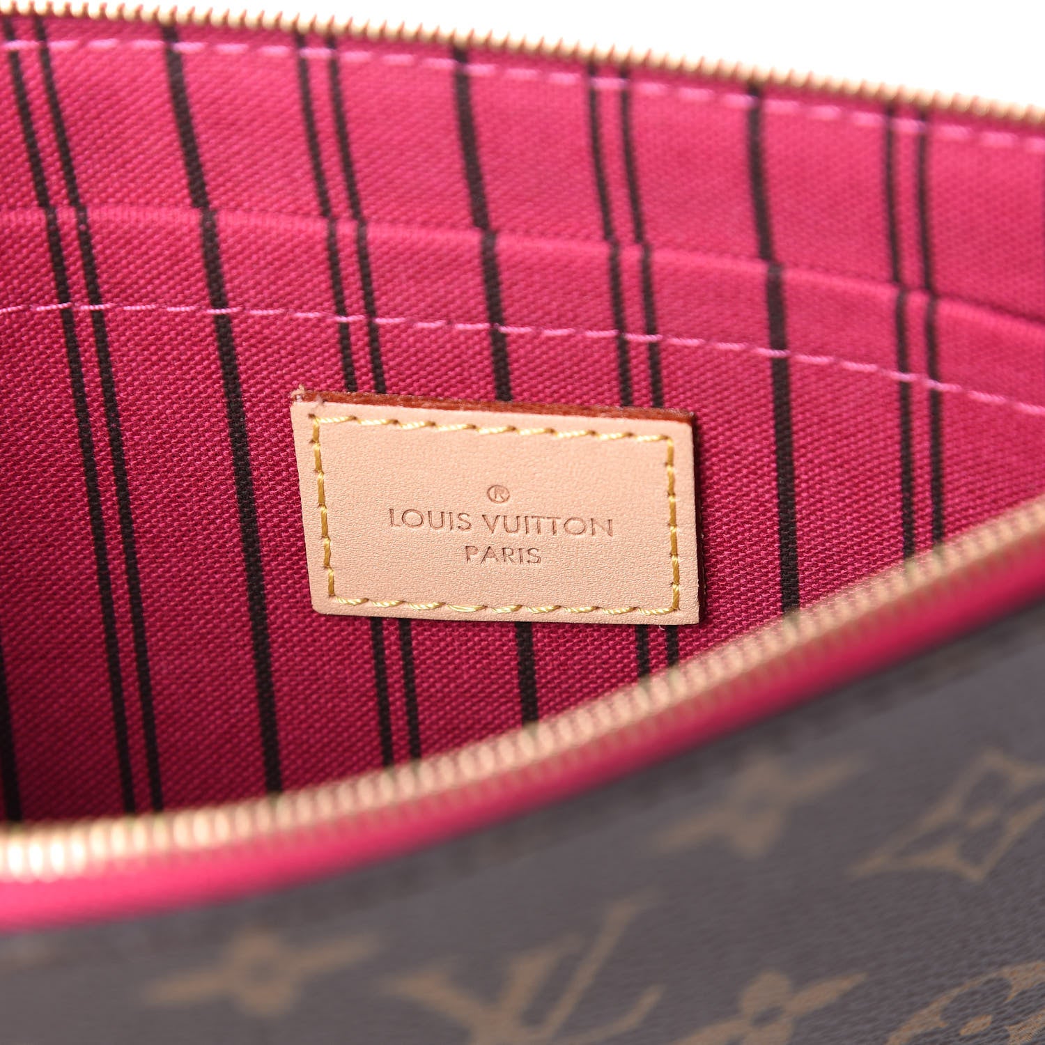Louis Vuitton Monogram Neverfull MM GM Pochette Pivoine 8 of 10