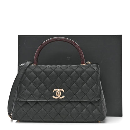 Chanel Caviar Quilted Small Coco Handle Flap Black 12 of 12