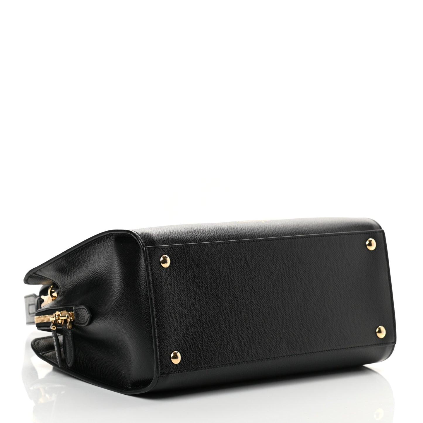 Hammered Calfskin Today Satchel Black