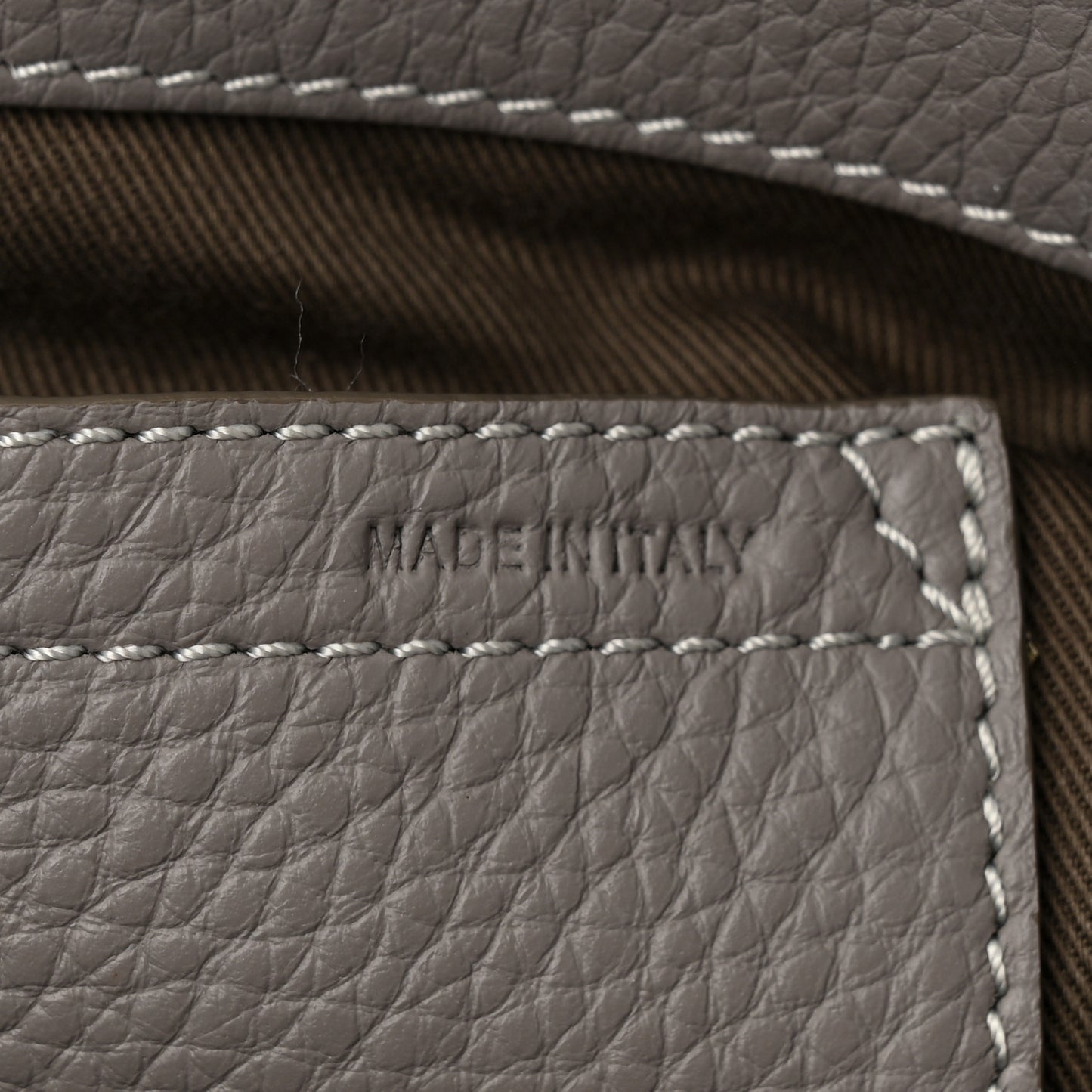 Calfskin Medium Marcie Round Crossbody Bag Cashmere Grey