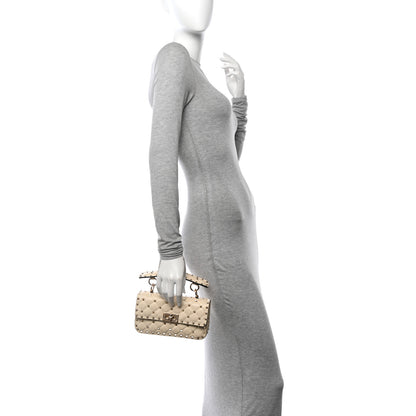 Valentino Garavani Nappa Small Rockstud Spike Shoulder Bag Light Ivory 2 of 10