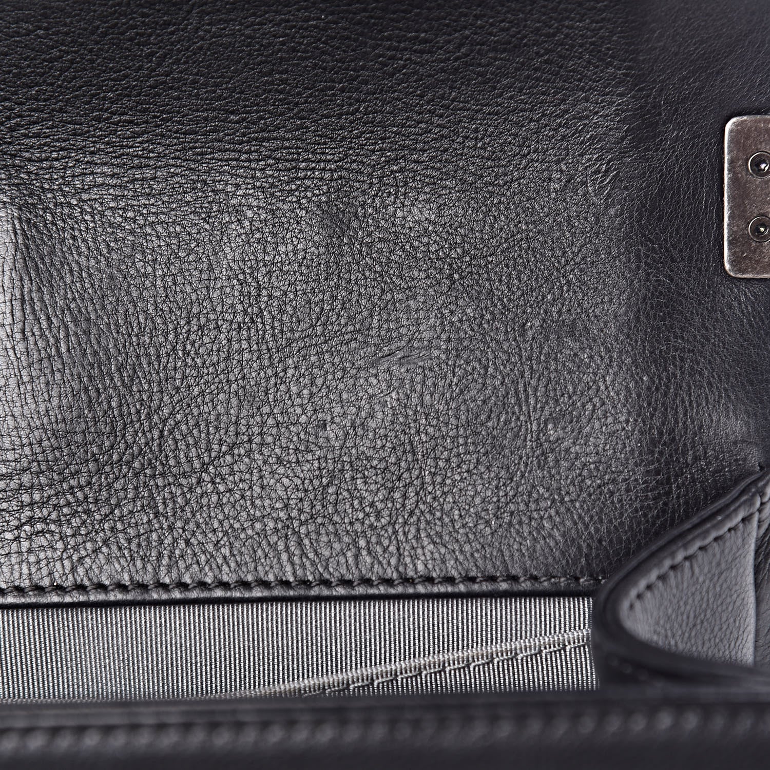 Chanel Calfskin Double Stitch Medium Boy Flap Black 9 of 12