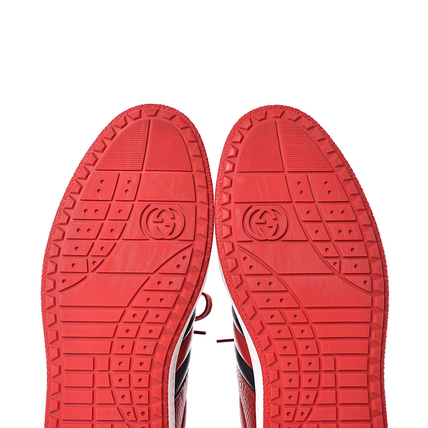 Gucci Calfskin Womens New Praga Karibu Sneakers 40 Red 8 of 10