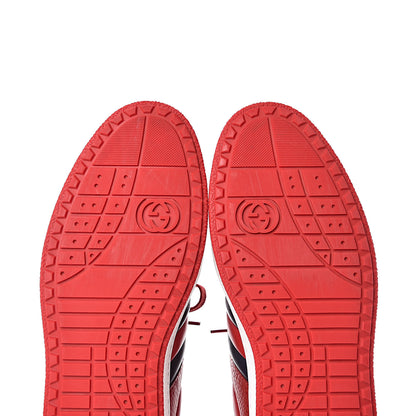 Gucci Calfskin Womens New Praga Karibu Sneakers 40 Red 8 of 10