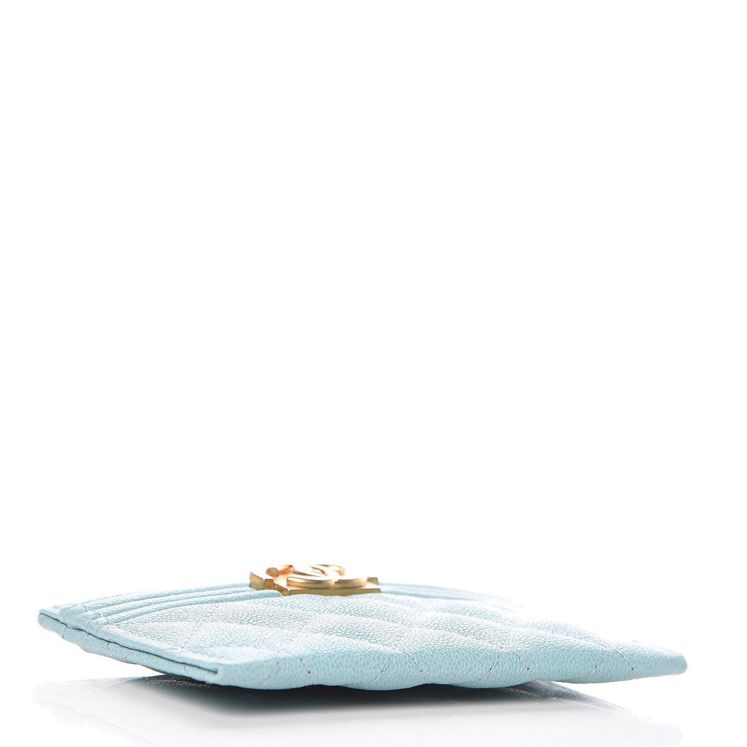 Chanel Caviar Quilted Boy Card Holder Blue 4 of 8