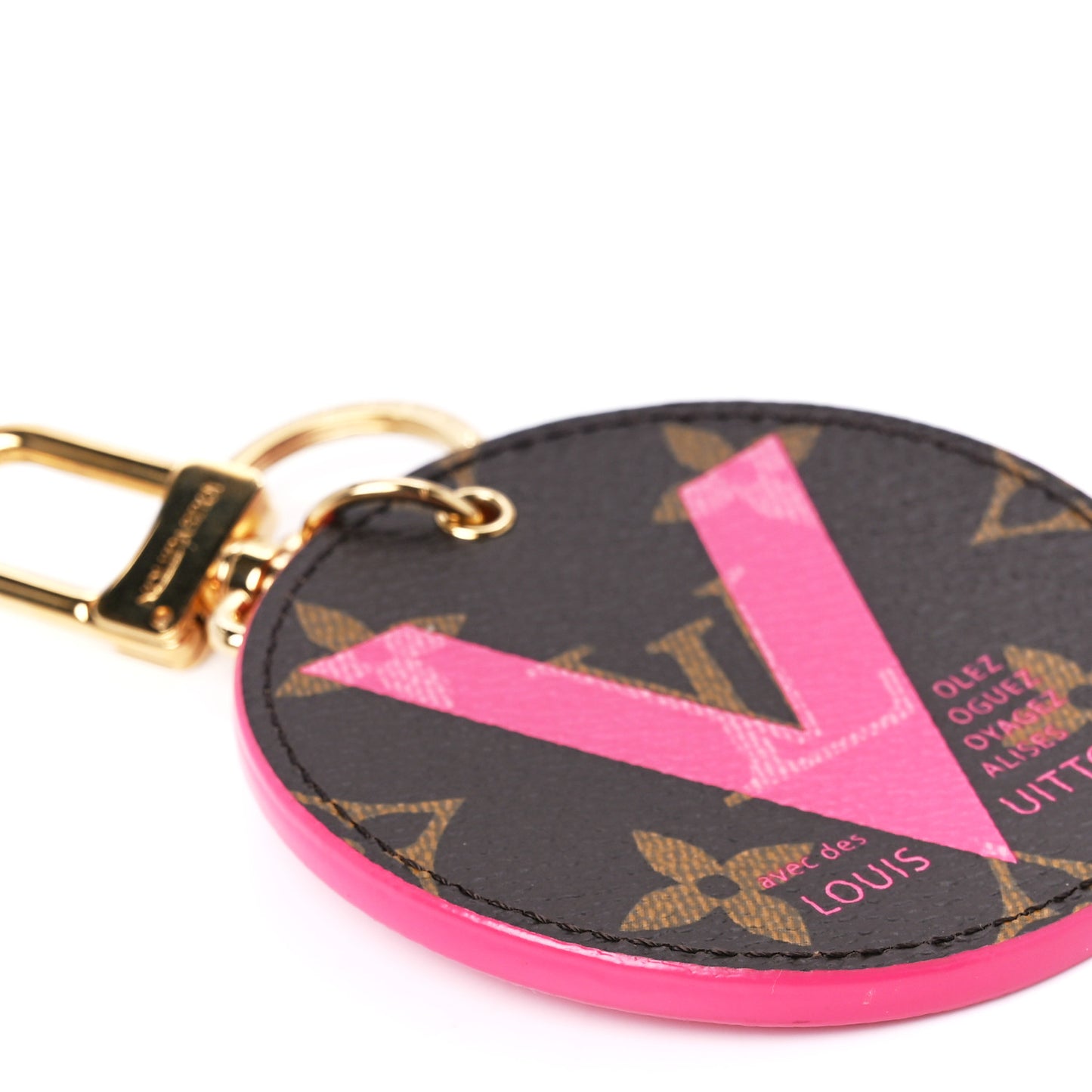 Monogram Illustre V Bag Charm Key Ring Grenade