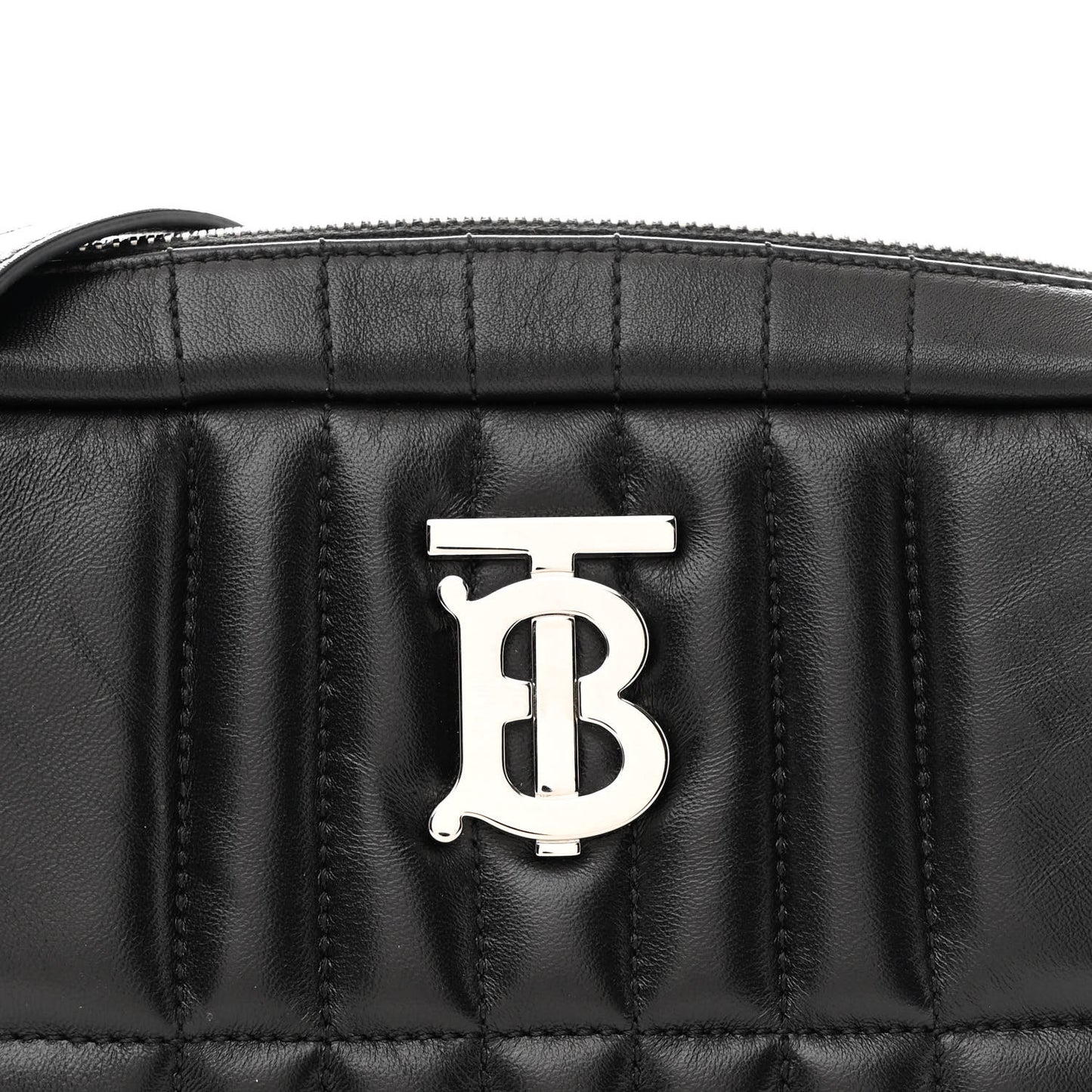 Calfskin Quilted Small Lola Camera Bag Black