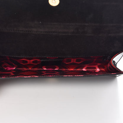 Gucci Patent Romy Clutch Black 5 of 8