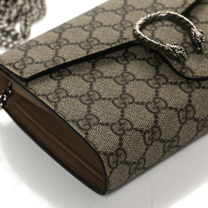 Gucci GG Supreme Monogram Mini Dionysus Chain Wallet Beige Taupe 11 of 11
