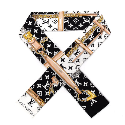 Louis Vuitton Silk Monogram Confidential Bandeau Black 1 of 3