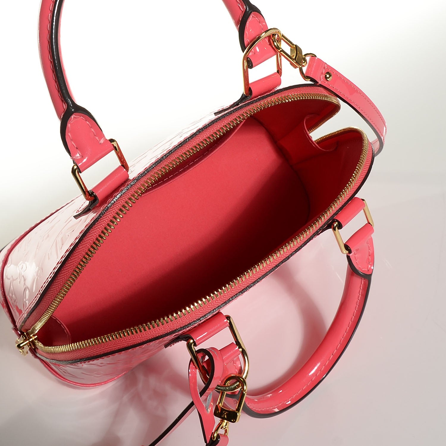 Louis Vuitton Vernis Alma BB Rose Litchi 5 of 7