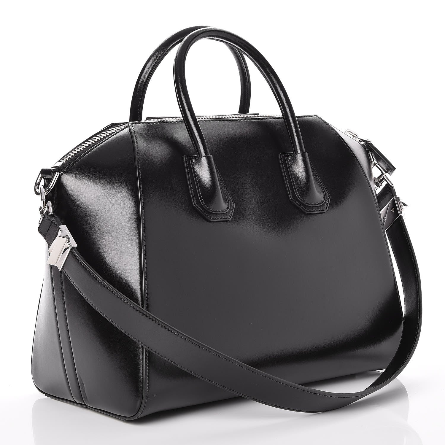 Givenchy Shiny Lord Calfskin Medium Antigona Black 3 of 7