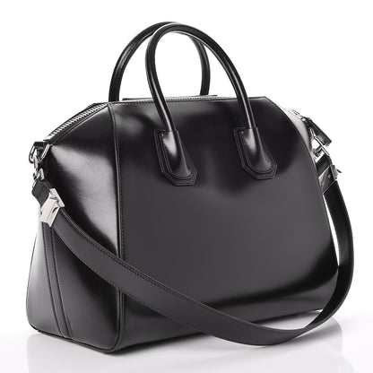 Givenchy Shiny Lord Calfskin Medium Antigona Black 3 of 7