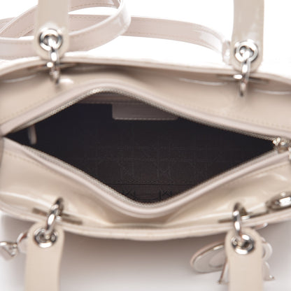 Christian Dior Patent Cannage Medium Lady Dior Grey 6 of 10