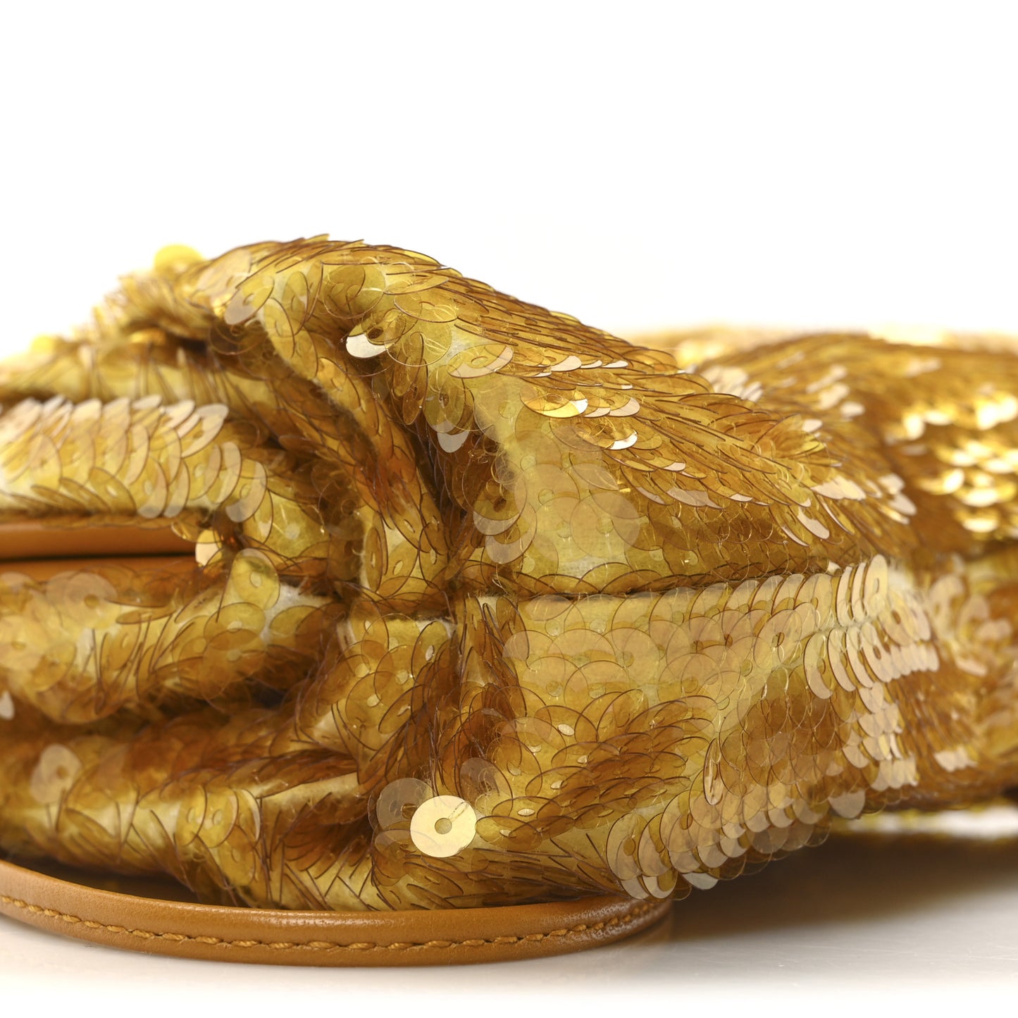 Sequin The Mini Pouch  Honeycomb Okra