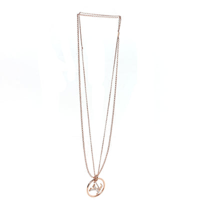 Louis Vuitton Metal Enamel LV Stellar Long Necklace Rose Gold 3 of 6