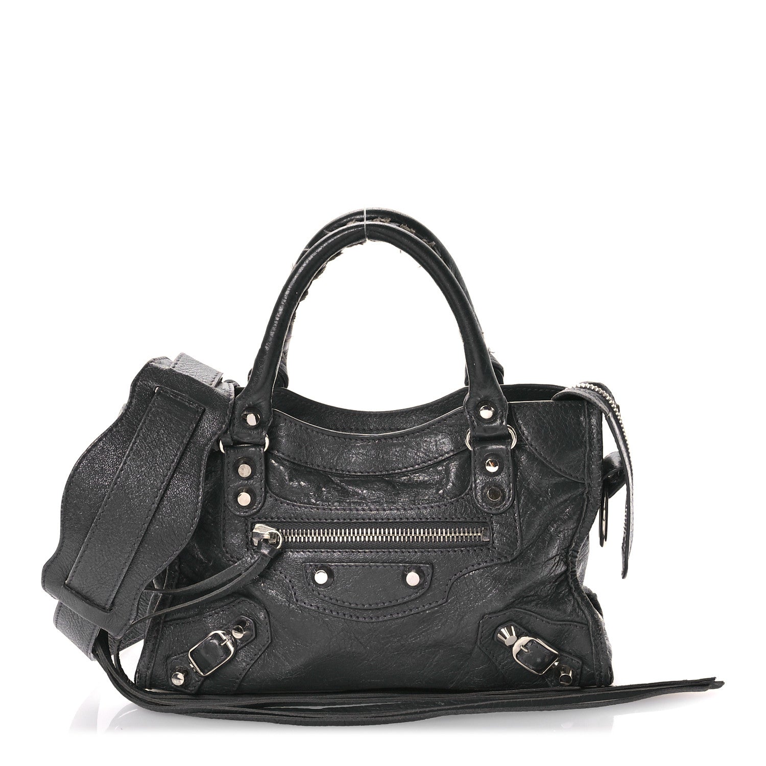 Balenciaga Agneau Classic Silver Hardware Mini City Gris Fossile 1 of 15