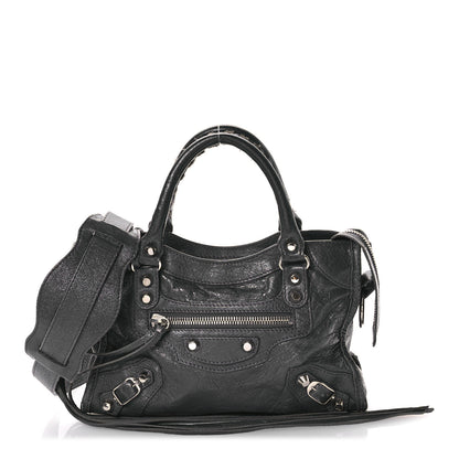 Balenciaga Agneau Classic Silver Hardware Mini City Gris Fossile 1 of 15