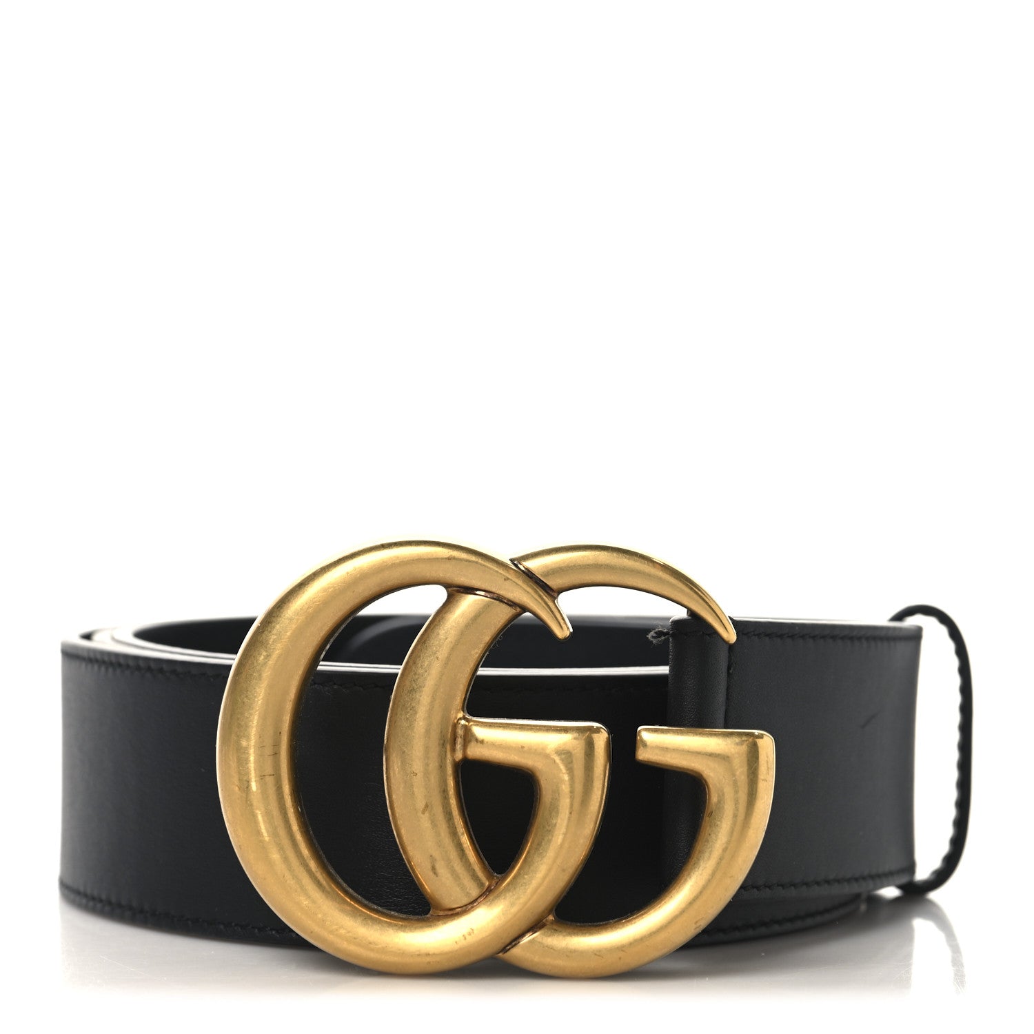 Gucci Calfskin Double G 40mm Belt 120 48 Black 1 of 5