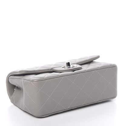 Chanel Lambskin Quilted Mini Rectangular Flap Grey 3 of 10