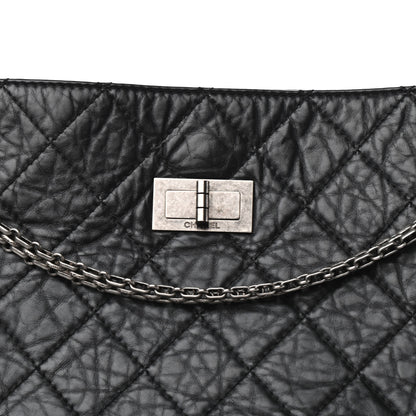 Chanel Aged Calfskin Quilted Reissue 2.55 Tote Black 10 of 10