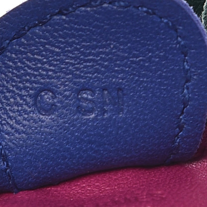 Hermes Milo Lambskin Grigri Rodeo Horse Bag Charm PM Rose Pourpre Bleu Electrique Malachite 4 of 5